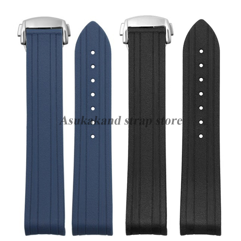 Curved End Rubber Silicone Wat - Omega Watch Speedmaster ulasan dan harga