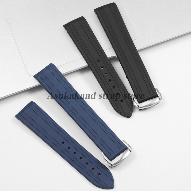 Curved End Rubber Silicone Wat - Omega Watch Speedmaster ulasan dan harga