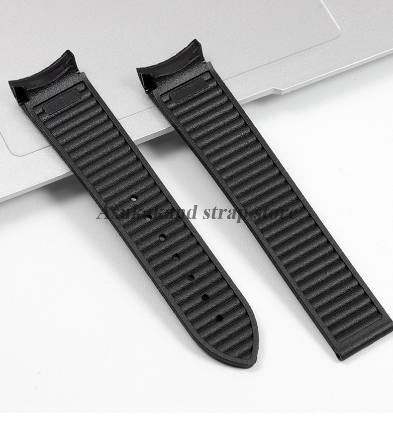 Curved End Rubber Silicone Wat - Omega Watch Speedmaster ulasan dan harga
