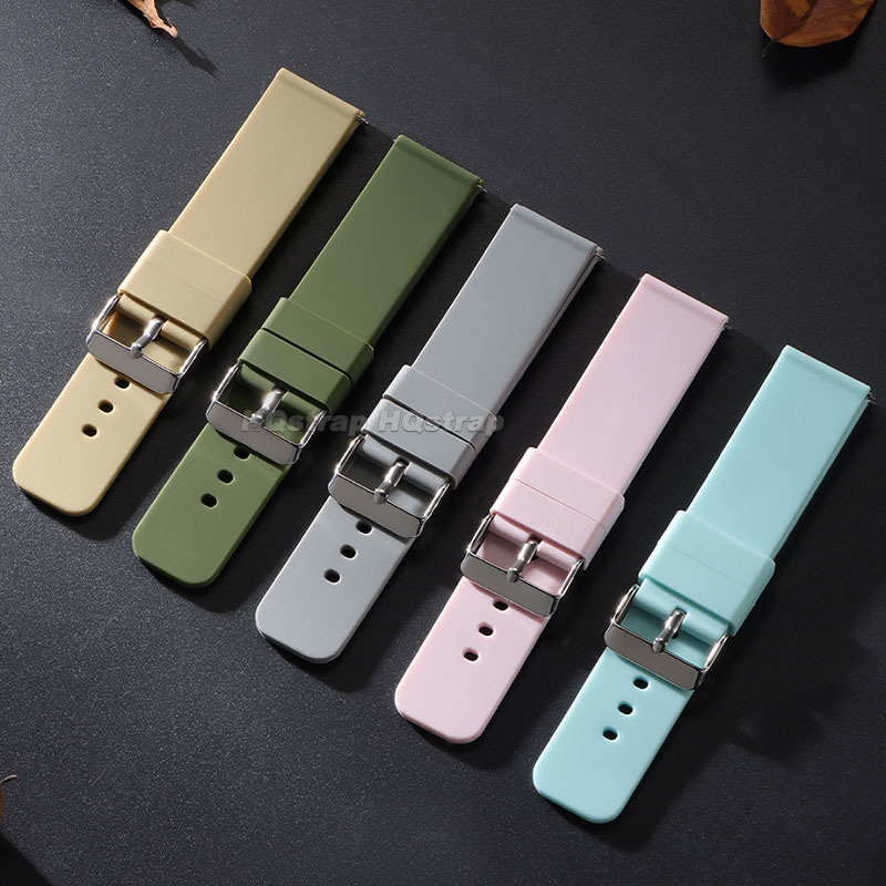 Silicone Strap 12mm 14mm 16mm  - Canvas Strap Watch ulasan dan harga