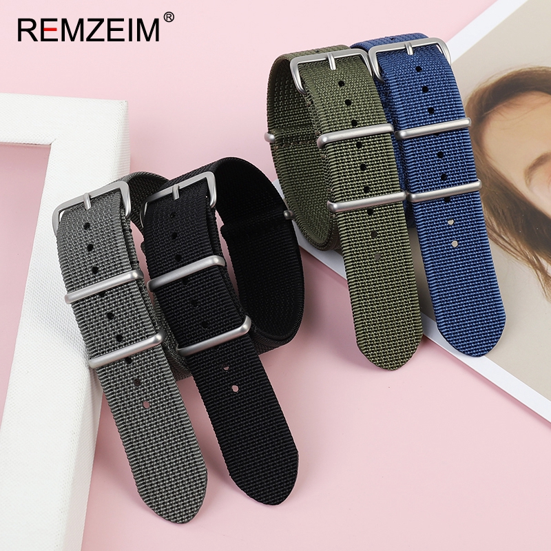 New Ribbed Nylon Watch Strap 1 - Canvas Strap Watch ulasan dan harga