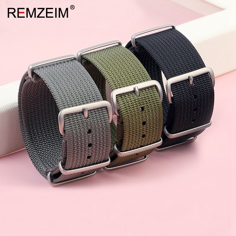 New Ribbed Nylon Watch Strap 1 - Canvas Strap Watch ulasan dan harga