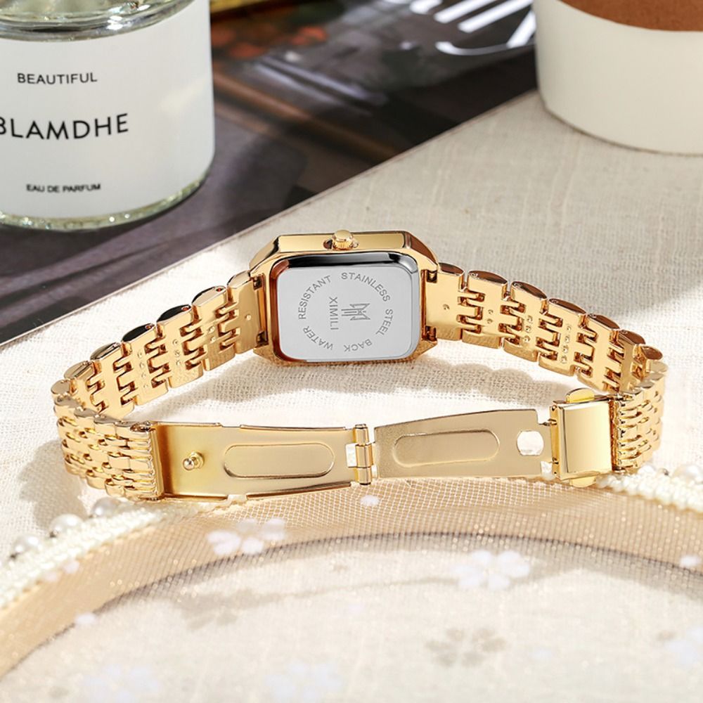 Fashion Stainless Steel Quartz - Canvas Strap Watch ulasan dan harga