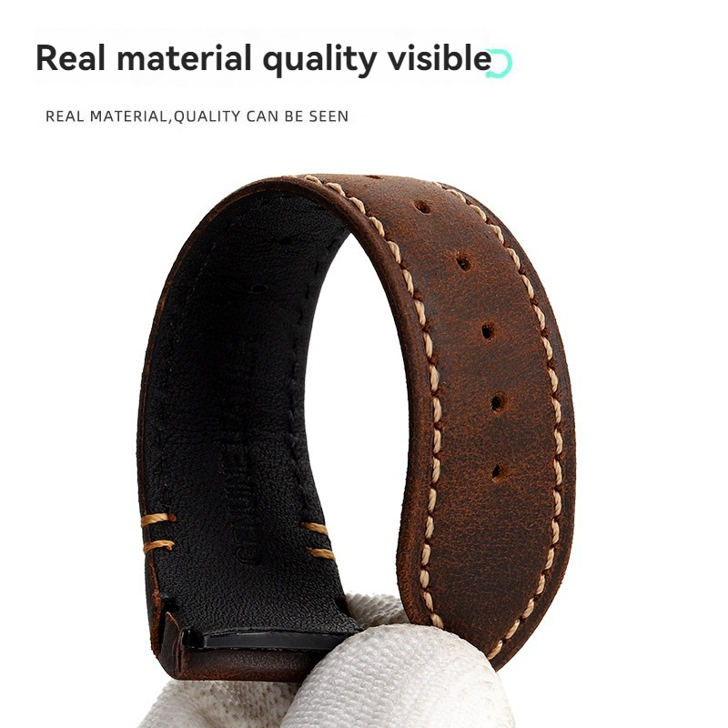 20 22mm Curved end Retro matte - Suede Strap Watch ulasan dan harga