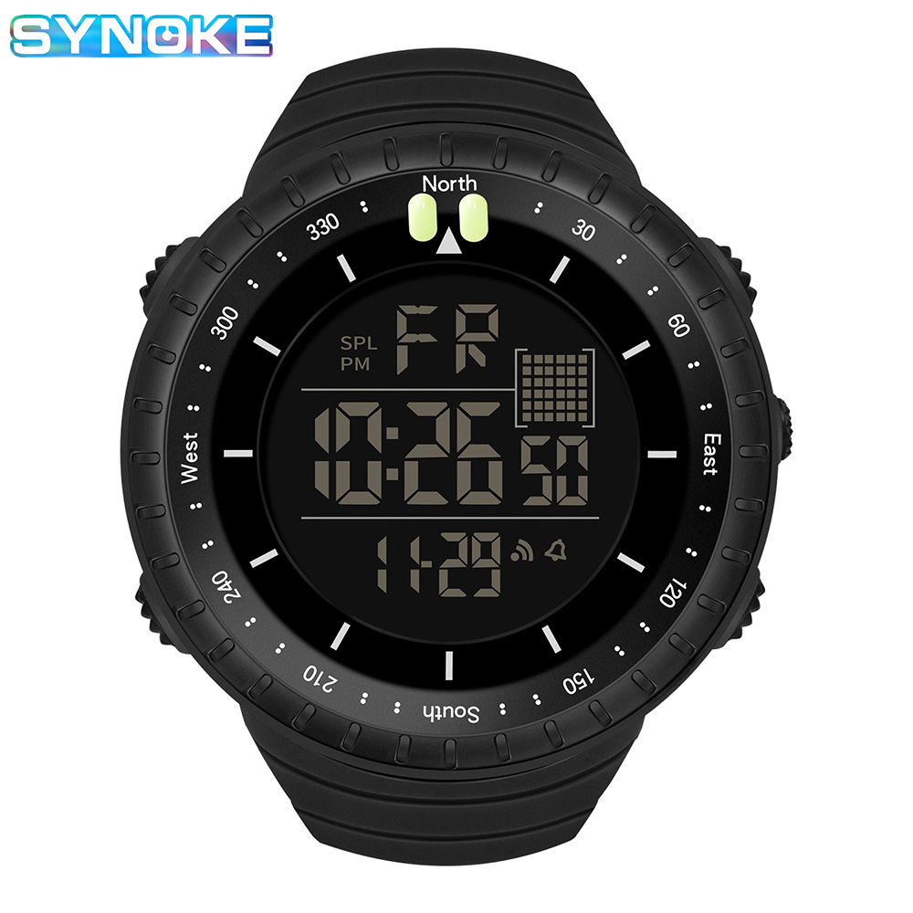 SYNOKE Outdoor Military Digita - Canvas Strap Watch ulasan dan harga