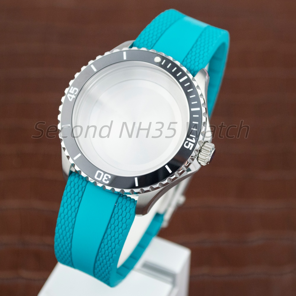 44mm Silver 200m Diver Watch C - Rubber Strap Diver ulasan dan harga