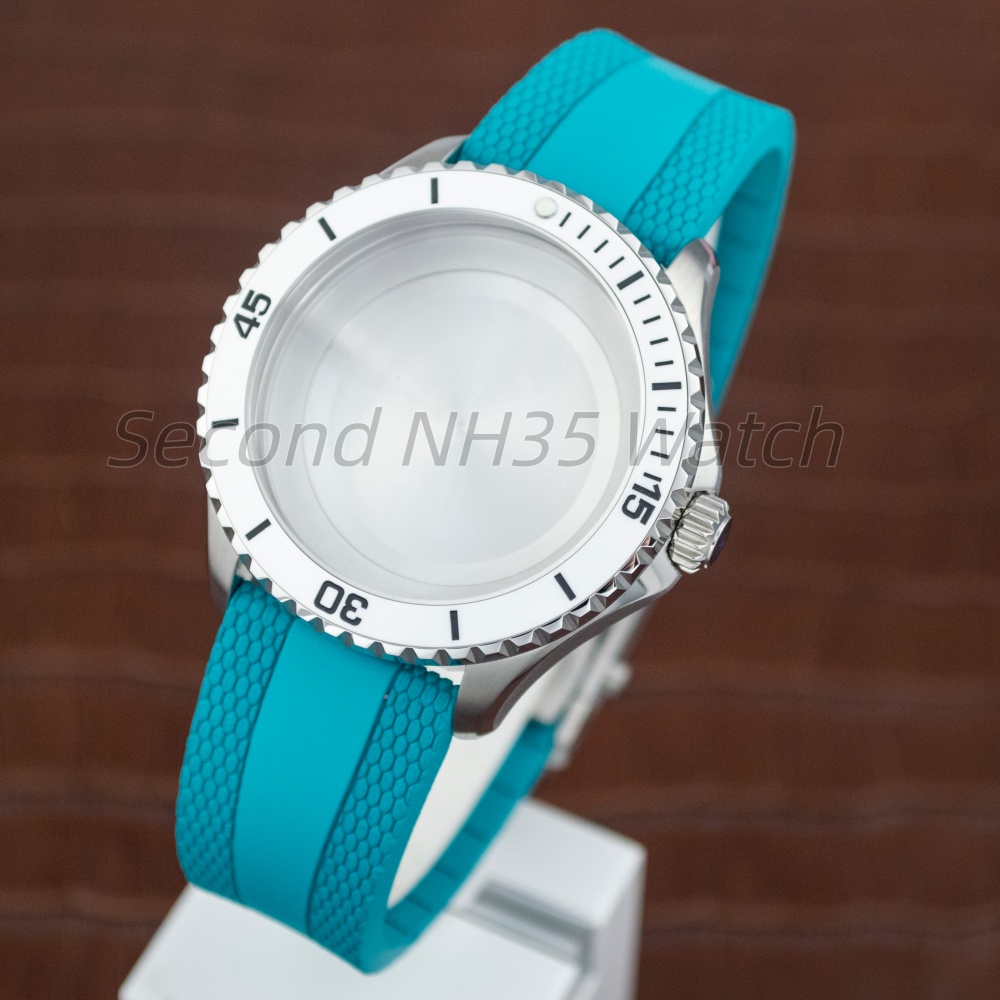44mm Silver 200m Diver Watch C - Rubber Strap Diver ulasan dan harga
