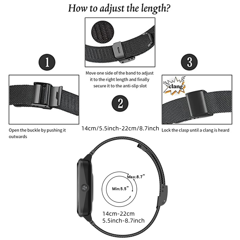 Metal Bands for Garmin Vivoact - Mesh Strap Metal ulasan dan harga