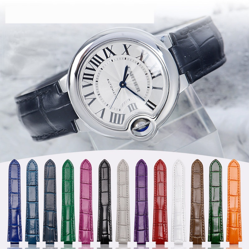 Premium soft calfskin watchban - Cartier Watch Ballon Bleu ulasan dan harga