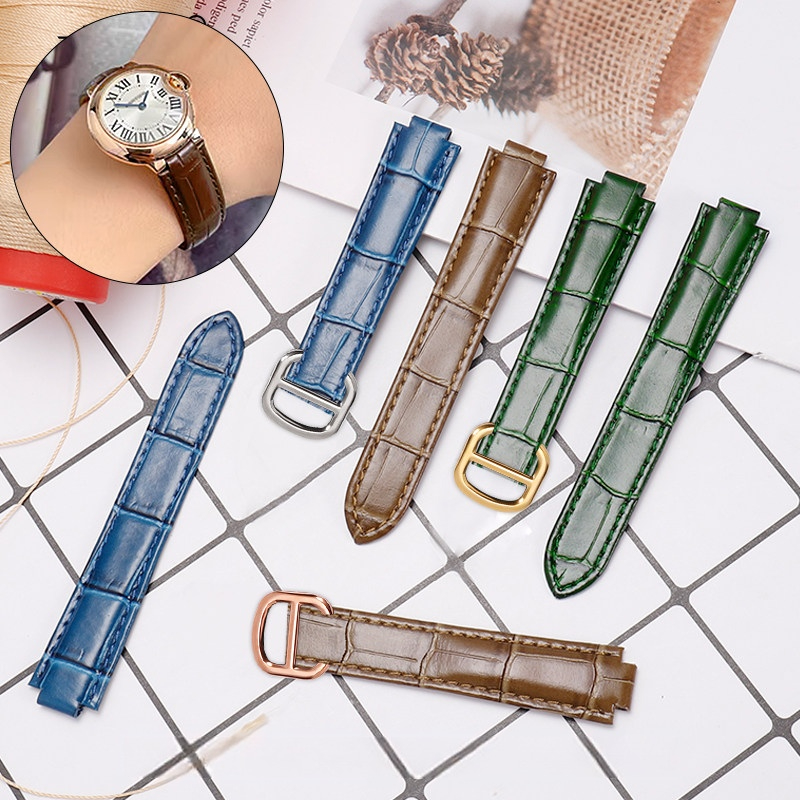 Premium soft calfskin watchban - Cartier Watch Ballon Bleu ulasan dan harga