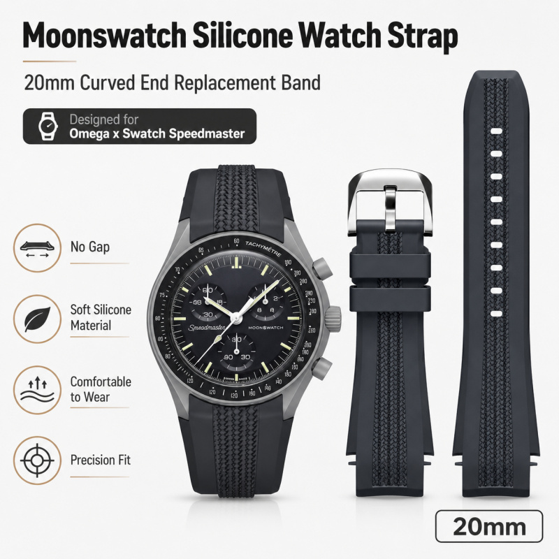 20mm Curved End No Gap Silicon - Omega Watch Speedmaster ulasan dan harga
