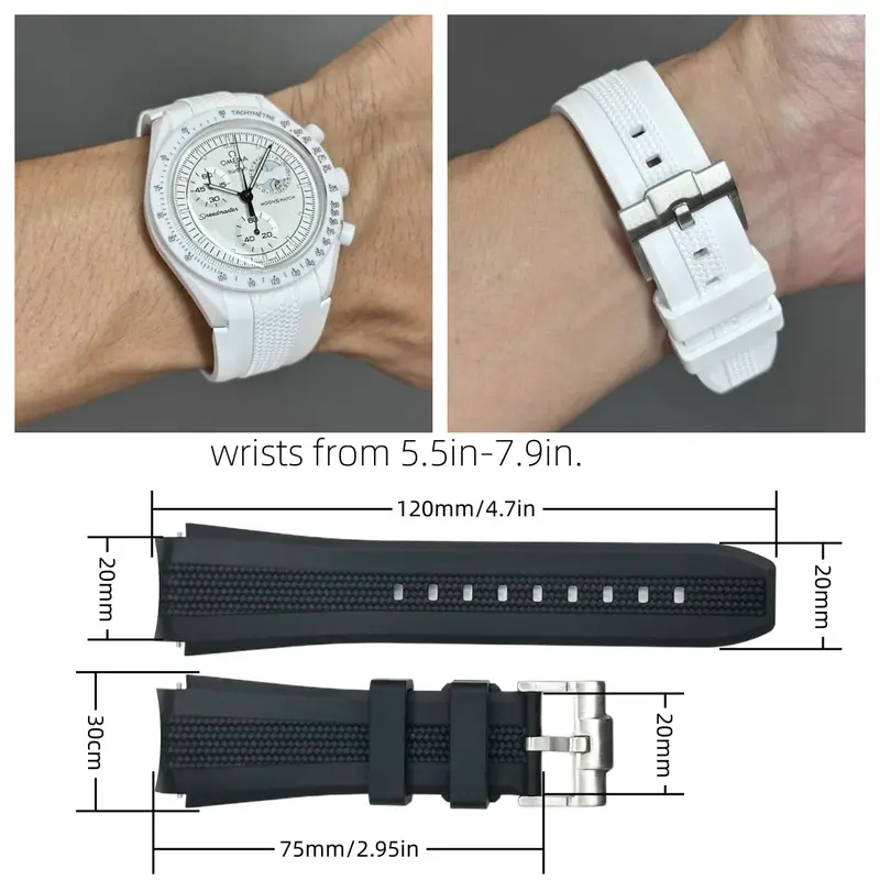 20mm Curved End No Gap Silicon - Omega Watch Speedmaster ulasan dan harga