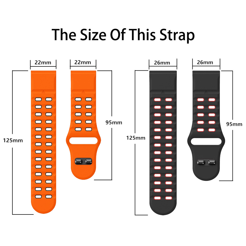 Quickfit 26mm, 22mm Watch Band - Silicone Watch Band 22Mm ulasan dan harga
